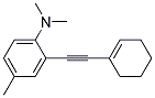 (2-CYCLOHEX-1-ENYLETHYNYL-4-METHYL-PHENYL)-DIMETHYL-AMINE 结构式