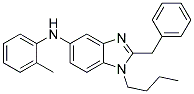 (2-BENZYL-1-BUTYL-1H-BENZOIMIDAZOL-5-YL)-O-TOLYL-AMINE 结构式