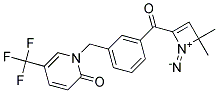 1-[3-[2,4-DIAZA-4,4-DIMETHYL-1-OXOBUT-2-EN-1-YL]BENZYL]-5-(TRIFLUOROMETHYL)-2-PYRIDONE 结构式