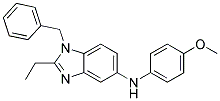 (1-Benzyl-2-ethyl-1H-benzoimidazol-5-yl)-(4-methoxy-phenyl)-amine 结构式