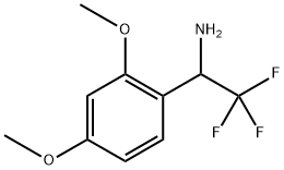 1-(2,4-DIMETHOXY-PHENYL)-2,2,2-TRIFLUORO-ETHYLAMINE 结构式