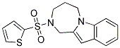 2-(2-THIENYLSULFONYL)-2,3,4,5-TETRAHYDRO-1H-[1,4]DIAZEPINO[1,2-A]INDOLE 结构式