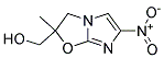 (2-METHYL-6-NITRO-2,3-DIHYDRO-IMIDAZO[2,1-B]OXAZOL-2-YL)-METHANOL 结构式