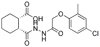 (1S,2R)-2-((2-[(4-CHLORO-2-METHYLPHENOXY)ACETYL]HYDRAZINO)CARBONYL)CYCLOHEXANECARBOXYLIC ACID 结构式