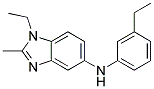 (1-Ethyl-2-methyl-1H-benzoimidazol-5-yl)-(3-ethyl-phenyl)-amine 结构式
