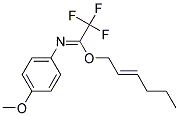 2,2,2-TRIFLUORO-N-(4-METHOXY-PHENYL)-ACETIMIDIC ACID HEX-2-ENYL ESTER 结构式