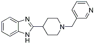 2-[1-(PYRIDIN-3-YLMETHYL)PIPERIDIN-4-YL]-1H-BENZIMIDAZOLE 结构式