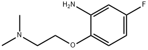 2-[2-(DIMETHYLAMINO)ETHOXY]-5-FLUOROANILINE 结构式