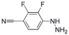 2,3-DIFLUORO-4-HYDRAZINO-BENZONITRILE 结构式