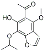 1-(6-Hydroxy-7-isopropoxy-4-methoxy-benzofuran-5-yl)-ethanone 结构式