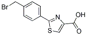 2-(4-Bromomethyl-phenyl)-thiazole-4-carboxylic acid 结构式