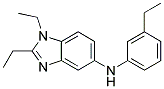 (1,2-DIETHYL-1H-BENZOIMIDAZOL-5-YL)-(3-ETHYL-PHENYL)-AMINE 结构式
