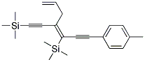 1-METHYL-4-(Z-3-TRIMETHYLSILANYL-4-TRIMETHYLSILANYLETHYNYLHEPTA-3,6-DIEN-1-YNYL)BENZENE 结构式