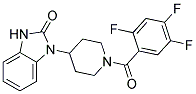 1-[1-(2,4,5-TRIFLUOROBENZOYL)PIPERIDIN-4-YL]-1,3-DIHYDRO-2H-BENZIMIDAZOL-2-ONE 结构式