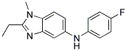 (2-ETHYL-1-METHYL-1H-BENZOIMIDAZOL-5-YL)-(4-FLUORO-PHENYL)-AMINE 结构式