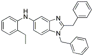 (1,2-DIBENZYL-1H-BENZOIMIDAZOL-5-YL)-(2-ETHYL-PHENYL)-AMINE 结构式