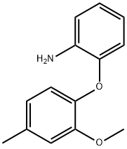 2-(2-甲氧基-4-甲基苯氧基)苯胺 结构式