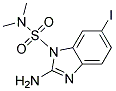 2-AMINO-6-IODO-BENZOIMIDAZOLE-1-SULFONIC ACID DIMETHYLAMIDE 结构式