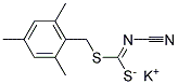 (2,4,6-TRIMETHYLBENZYL)CYANOCARBONIMIDODITHIOATE POTASSIUM SALT 结构式