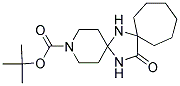 15-OXO-3,7,16-TRIAZA-DISPIRO[5.1.6.2]HEXADECANE-3-CARBOXYLIC ACID TERT-BUTYL ESTER 结构式
