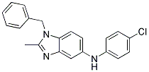 (1-Benzyl-2-methyl-1H-benzoimidazol-5-yl)-(4-chloro-phenyl)-amine 结构式