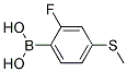 2-FLUORO-4-(METHYLTHIO)PHENYLBORONIC ACID 结构式