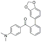 (2-BENZO[1,3]DIOXOL-5-YL-PHENYL)-(4-DIMETHYLAMINOPHENYL)-METHANONE 结构式