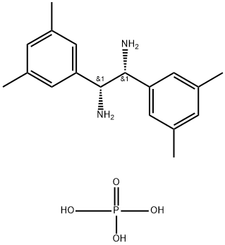 (1R,2R)-1,2-BIS(3,5-DIMETHYLPHENYL)-1,2-ETHYLENEDIAMINE PHOSPHATE 结构式
