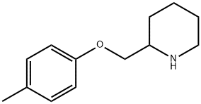 2-((对甲苯氧基)甲基)哌啶 结构式