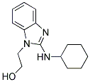 2-[2-(CYCLOHEXYLAMINO)-1H-BENZIMIDAZOL-1-YL]ETHANOL 结构式