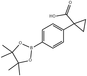 4-(1-CARBOXYCYCLOPROPYL)PHENYLBORONIC ACID, PINACOL ESTER 结构式