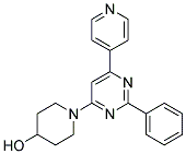 1-(2-PHENYL-6-PYRIDIN-4-YLPYRIMIDIN-4-YL)PIPERIDIN-4-OL 结构式