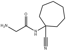 2-AMINO-N-(1-CYANO-CYCLOHEPTYL)-ACETAMIDE 结构式