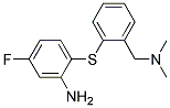 2-[(2-Amino-4-fluorophenyl)thio]-N,N-di-methylbenzenemethanamine 结构式