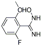 2-FLUORO-N-HYDROXY-6-METHOXY-BENZAMIDINE 结构式