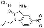 1-ALLYL-3-AMINO-5-NITRO-1,3-DIHYDRO-INDOL-2-ONE HYDROCHLORIDE 结构式