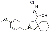 2-(4-METHOXY-BENZYL)-2-AZA-SPIRO[4.5]DECANE-4-CARBOXYLIC ACID HYDROCHLORIDE 结构式