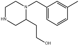 2-(1-(3-甲基苄基)哌嗪-2-基)乙烷-1-醇 结构式