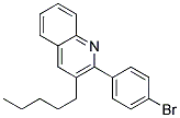 2-(4-Bromo-phenyl)-3-pentyl-quinoline 结构式