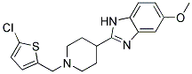 2-(1-[(5-CHLORO-2-THIENYL)METHYL]PIPERIDIN-4-YL)-5-METHOXY-1H-BENZIMIDAZOLE 结构式