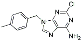 2-CHLORO-9-(4-METHYL-BENZYL)-9H-PURIN-6-YLAMINE 结构式