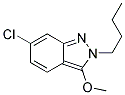 2-BUTYL-6-CHLORO-3-METHOXY-2H-INDAZOLE 结构式