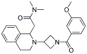 2-(2-[1-(3-METHOXYBENZOYL)AZETIDIN-3-YL]-1,2,3,4-TETRAHYDROISOQUINOLIN-1-YL)-N,N-DIMETHYLACETAMIDE 结构式