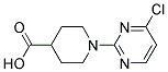1-(4-CHLORO-PYRIMIDIN-2-YL)-PIPERIDINE-4-CARBOXYLIC ACID 结构式