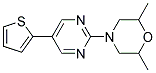 2,6-DIMETHYL-4-(5-THIEN-2-YLPYRIMIDIN-2-YL)MORPHOLINE 结构式