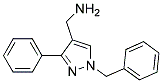 (1-BENZYL-3-PHENYL-1H-PYRAZOL-4-YL)METHYLAMINE 结构式