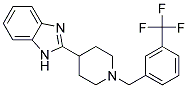 2-(1-[3-(TRIFLUOROMETHYL)BENZYL]PIPERIDIN-4-YL)-1H-BENZIMIDAZOLE 结构式
