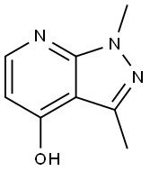 1,3-二甲基-1H-吡唑并[3,4-B]吡啶-4-酚 结构式