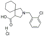 2-(2-CHLORO-BENZYL)-2-AZA-SPIRO[4.5]DECANE-4-CARBOXYLIC ACID HYDROCHLORIDE 结构式