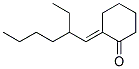 2-(BETA-ETHYLHEXYLIDENE)-1-CYCLOHEXANONE 结构式